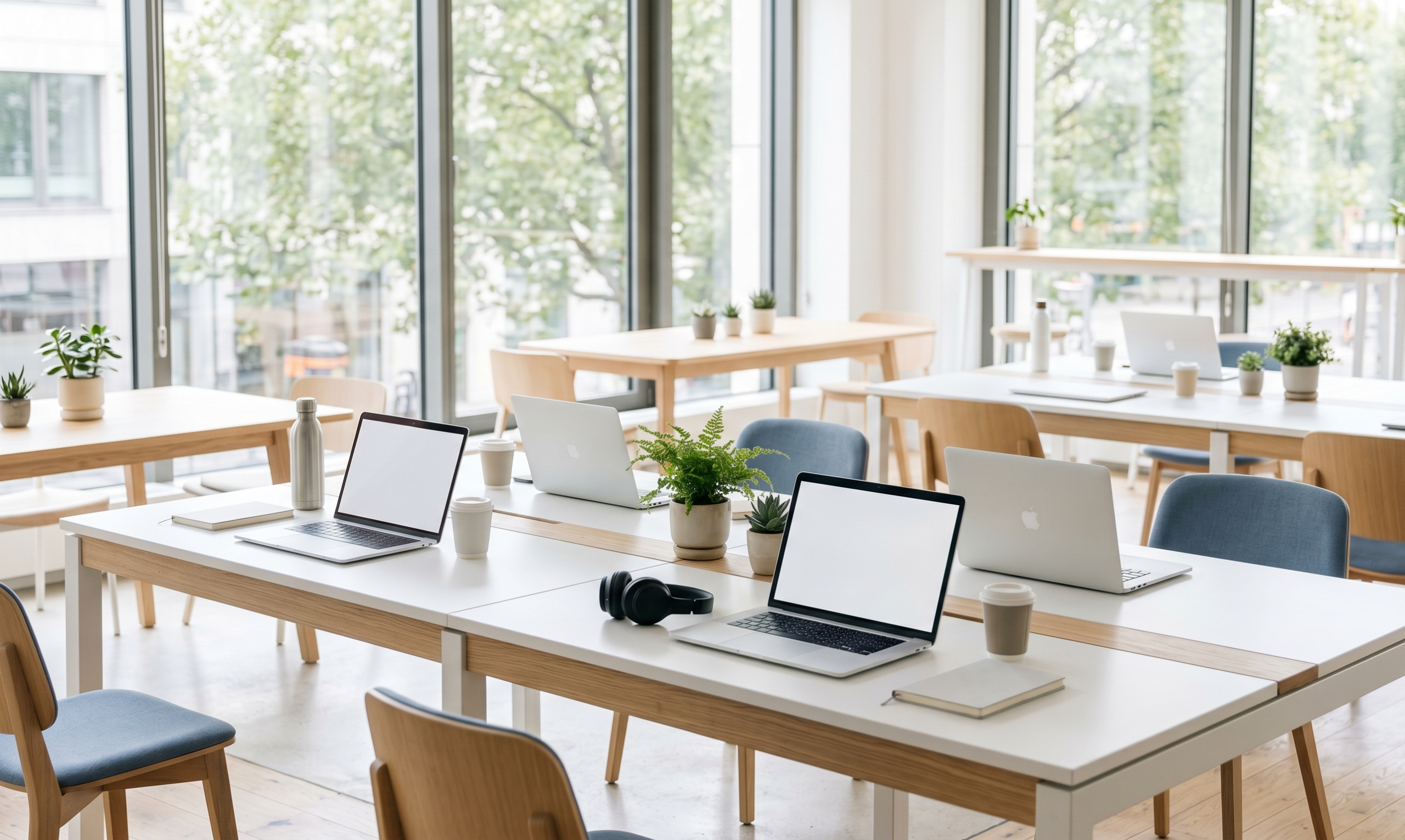 JobMeHappy Redaktion — Moderner Coworking-Workspace